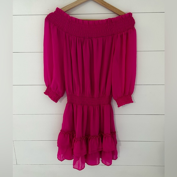 Generation Love Ruffled Chiffon Mini Dress - Picture 4 of 8